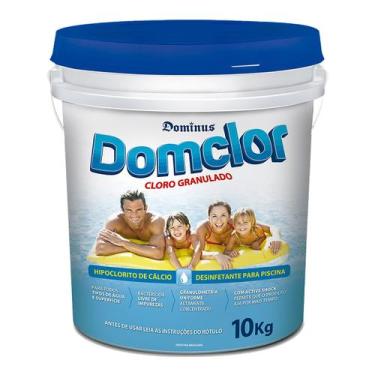 Imagem de Domclor Hipoclorito de Calcio 65 Balde 10kg Cloro Para Piscinas Granul