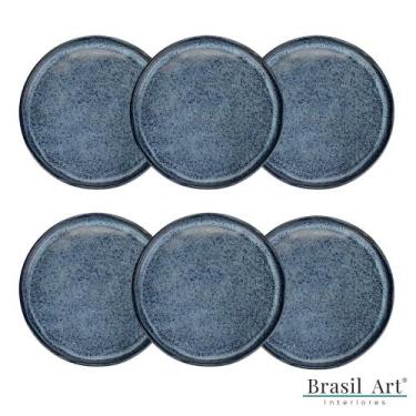 Imagem de Conjunto Com 6 Pratos De Sobremesa Night Sky Porto Brasil