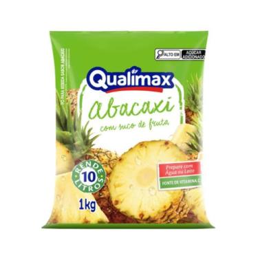 Imagem de Po para refresco sabor abacaxi qualimax c/ 1 kg - rende 1 lt