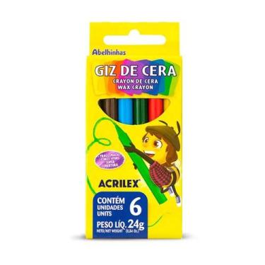 Imagem de Giz de Cera C/6 Acrilex