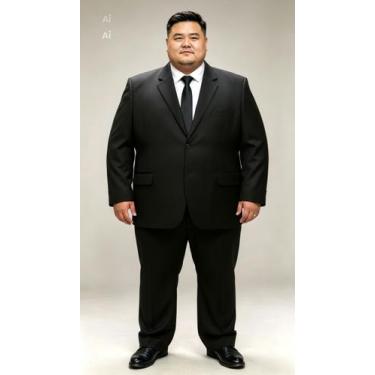 Imagem de Terno Plus Size Essencial - Preto tamanho:70 - Nero, 70