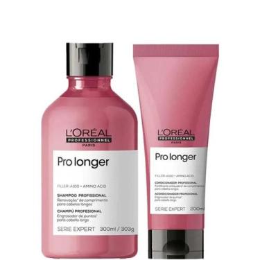 Imagem de Kit L'Oréal Pro Longer Shampoo 300ml e Condicionador 200ml fortalecime