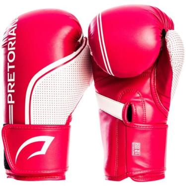 Imagem de Luva de Boxe e Muay Thai First FX1 Pretorian, Rosa, Branco, 10 Oz