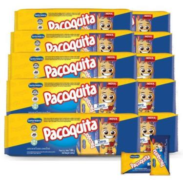 Imagem de Paçoca Paçoquita Zero Açucar Santa Helena Kit 10 Packs 144g