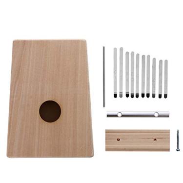 Imagem de 1 Conjunto Polegar Brinquedos Musicais Infantis 10 Teclas Kalimba Kit De Piano De Dedo Diy Mini Instrumento Musical Kalimba De Madeira Presente Filho Pinho Lateral Self Made