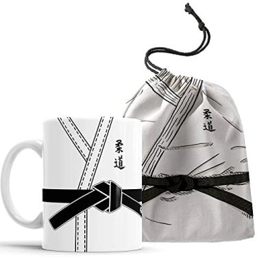 Imagem de Caneca Kimono Judô faixa preta com Saquinho