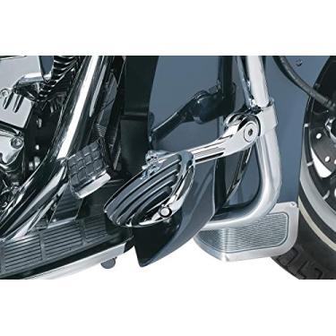 Imagem de Kuryakyn 7584 Motorcycle Foot Controls: Tour-Tech Long Arm Cruise Mounts with Trident Dually ISO Pegs for 1-1/4" Engine Guards/Tubing, Gloss Black, 1 Pair