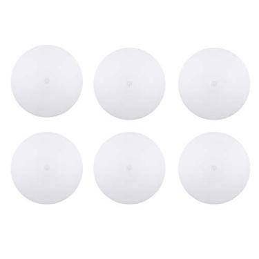 Imagem de Luzes de teto LED Risestar - Luz de cúpula LED com interruptor de toque liga/desliga Luzes LED de 12V Iluminação interior ultra fina para luzes de RV, luzes de reboque, campista, barco branco quente 3400K regulável 8,25 cm (pacote com 6)