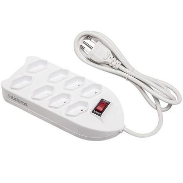 Imagem de Filtro de Linha 8 Tomadas Branco EPE 1008+ Intelbras 4824003