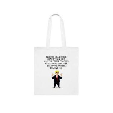 Imagem de Bolsa Coach, Nobody Is A Better Coach Than You, presente de treinador, presente para treinador, bolsa de ombro de treinador, bolsas reutilizáveis para treinador, ideia de presente