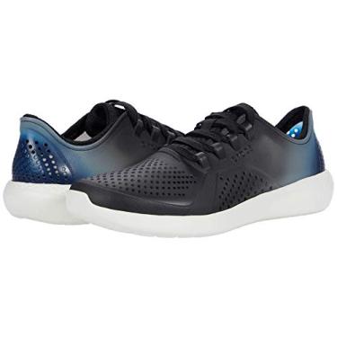 Imagem de Crocs Women's LiteRide Color Dip Pacer Sneaker | Comfortable Sneakers for Women Black/Light Grey/Vivid Blue 5 M