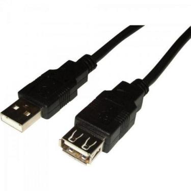 Imagem de Cabo Extensor Usb 2.0 A Macho X Usb 2.0 A Femea 10m Preto