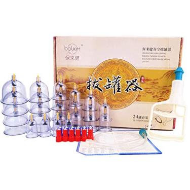 Imagem de Kaxilu Kit de 24 Copos Terapêuticos + Magnetos + Bomba de Sucção - Terapia com Ventosas para o Corpo Inteiro