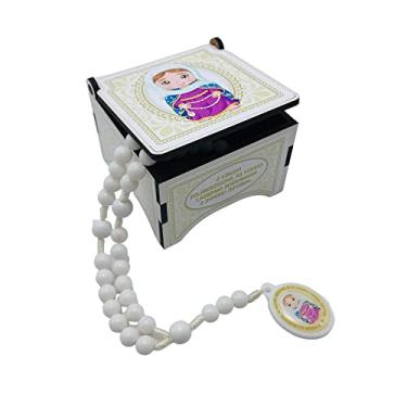 Imagem de TERÇO INFANTIL CRIANÇAS MENINA ANJO DA GUARDA COM CAIXINHA ESTAMPADA