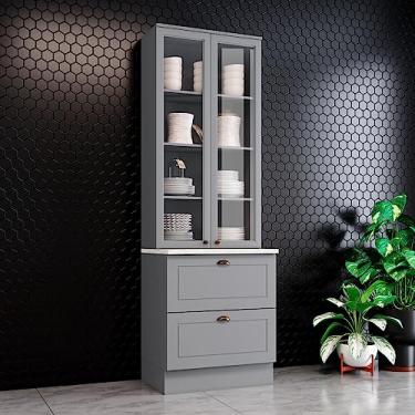 Imagem de Cristaleira 2 Portas 2 Gavetas Amy Casa 812