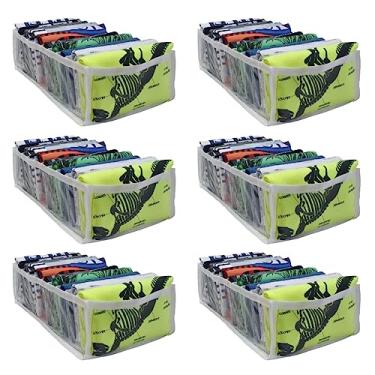 Imagem de 6 Colmeias Organizadoras de Armário e Gaveta para Camisetas e Bermudas