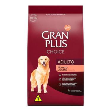 Imagem de Ração Granplus Choice Frango E Carne Para Cães Adultos - 20 Kg