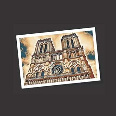 Imagem de Notre-Dame de Paris - Souvenirs & Photos: Cahier journal carré de grande taille pour conserver vos souvenirs de voyage à Paris