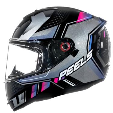 Imagem de Peels Capacete Fechado Moto com Óculos Interno Icon Force Preto/Cyber 62
