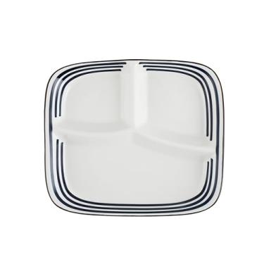 Imagem de Acyhggi Placa de controle de porção de cerâmica de 25,4 cm, equilíbrio saudável de refeições (placa divisora de perda de peso para adultos) – Dieta para diabetes e perda de peso