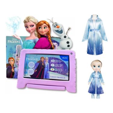 Imagem de Tablet Disney Frozen 4gb Ram 64gb + Boneca Elsa Nb4160k NB4160K