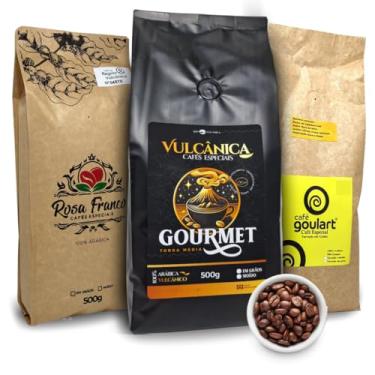 Imagem de Cafés Especiais Kit 1,5kg em Grãos - Kit degustação - Região Vulcânica