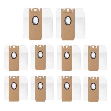 Imagem de Pacote com 10 sacos de pó de substituição para ionvac SmartClean V4 Robovac autoesvazia...
