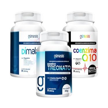 Imagem de COMBO - Magnésio Treonato + Dimalato + Coenzima Q10. Genesis Farmaceutica