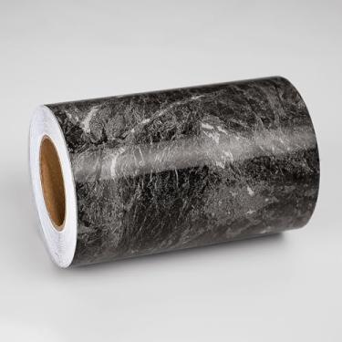 Imagem de Wallercity Bordas de papel de parede de mármore preto moldura espelhada papel de parede removível adesivos de borda para cozinha Backsplash vinil adesivo de papel de parede para banheiro quarto
