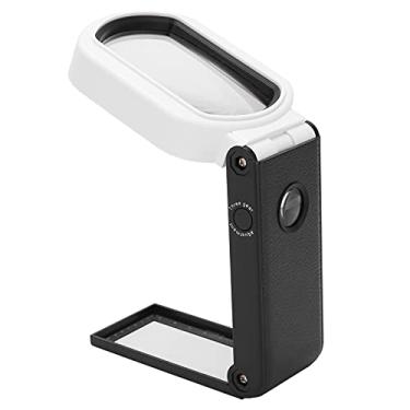 Imagem de TH-7018FX Lupa Lupa, Lupa Portátil Lupa 10X / 25X Com Luz LED Ferramenta de Ampliação Dobrável para Educação Médica Eletrônica