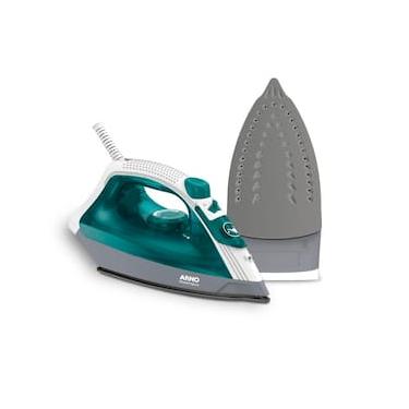 Imagem de Ferro de Passar a Vapor Arno Steamgliss FSGP com Spray e Base Antiaderente - Verde/Branco