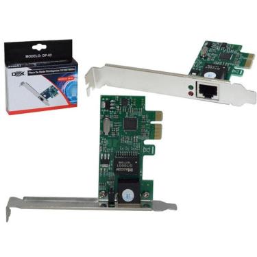 Imagem de Placa De Rede Pcie 10/100/1000 Mbps Dp02 Pci Express Homologação: 79081908726