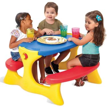 Imagem de Mesa de Atividades Infantil Bandeirante Recreio com Banco