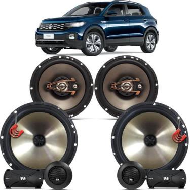 Imagem de Kit Alto Falantes Dianteiros + Traseiros Volkswagen T-Cross 2019 até 2