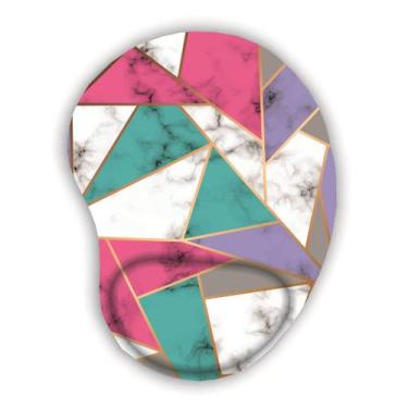 Imagem de Mouse pad estampados gemetricos com apoio - JDM, triangulos