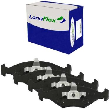 Imagem de Kit Pastilha Freio Fiat Uno Mille 2009 a 2013 Dianteira Teves Lonaflex