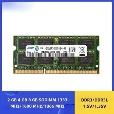 Imagem de Memória RAM DDR3/DDR3L Samsung para Notebook - 2GB, 4GB e 8GB (1333MHz