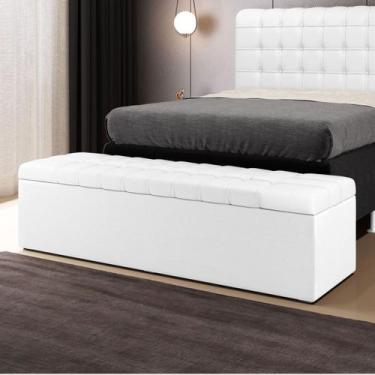 Imagem de Calçadeira Alpha 160 Modulada Estofada A-013 Couro Artificial Branco A