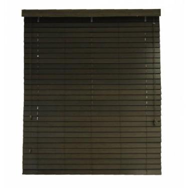 Imagem de Persiana Horizontal Bambu 50mm Tabaco 140 (L) X 140 (A) cm Marrom 1,40