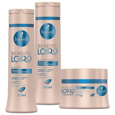 Imagem de Kit Bendito Loiro Haskell Shampoo + Cond. + Máscara 300ml/g