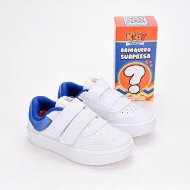 Imagem de Tênis Infantil Kidy Happy Casual Com Brinquedo Surpresa Branco,  24, M