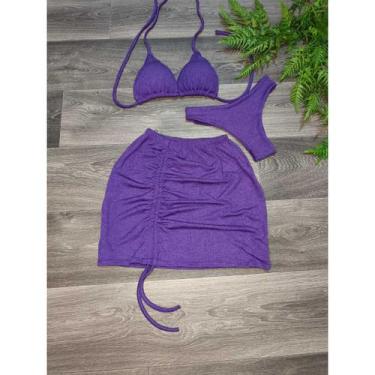 Imagem de Biquíni Com Sainha peças Anaruga Brilhante Premium - Moda Praia - Beta
