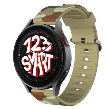 Imagem de Pulseira de Silicone Camuflada para Galaxy Watch 5 Watch5 Pro Watch 4 