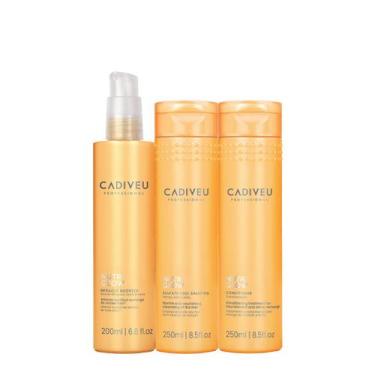 Imagem de Kit Cadiveu Professional Nutri Glow Shampoo Condicionador P e Booster 