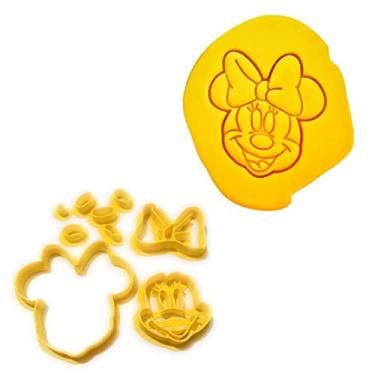 Imagem de Genérico Kit de cortadores de biscoito T3D Minnie 9 peças de cortadores de biscoito, adequado para bolos, molde de biscoito e fondant para guloseimas caseiras, 8 x 8 cm x 0,55 cm