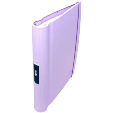 Imagem de Fichário Pasta Dello 4 Argolas Lilas Pastel Ref. 5022.BP.0006 - Dello 