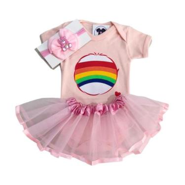Imagem de Body Bebe - Ursinhos Carinhosos  + Tutu + Laço -  Mesversario - RL, Ro