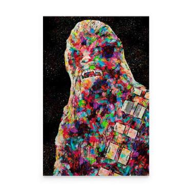 Imagem de Quadro Star Wars Chewbacca Estilizado Colorido - Bimper