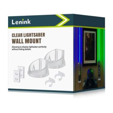Imagem de Suporte de Parede para Lightsaber Lenink Clear - Pacote com 2
