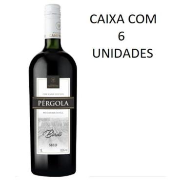 Imagem de Kit 6 Un Vinho Bordô Seco Pérgola 1 L
